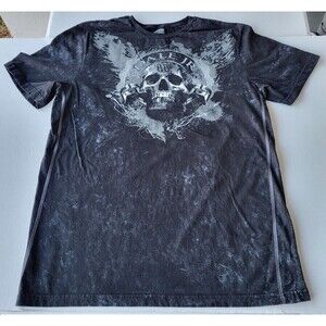 NASCAR Dale Earnhardt Jr Skull T-Shirt All Over Print Adult Large Hendrick Motor